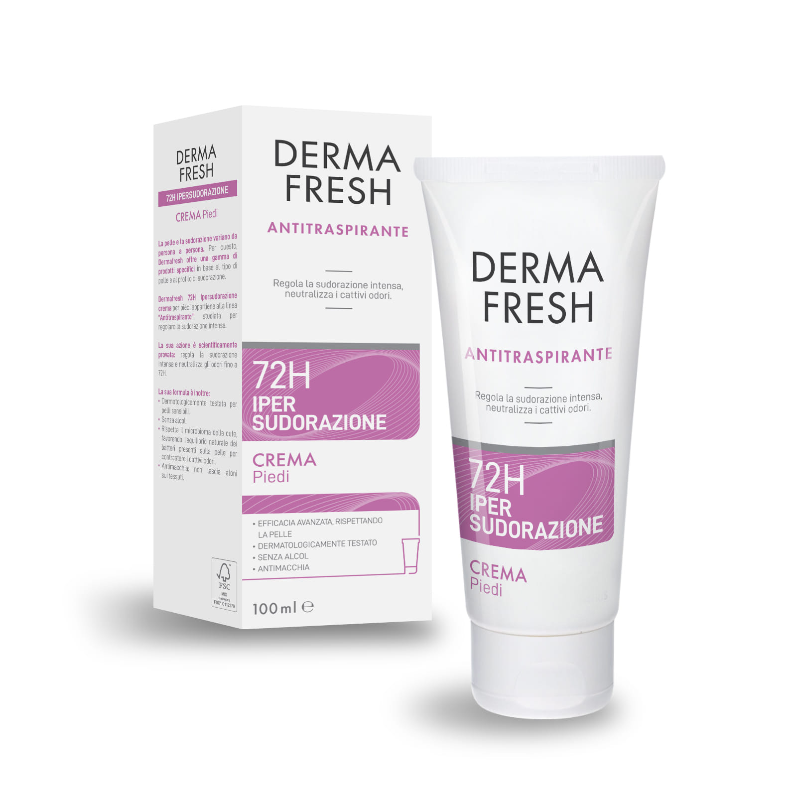 DERMAFRESH 72H IPERSUDORAZIONE PIEDI CREMA 100 ML