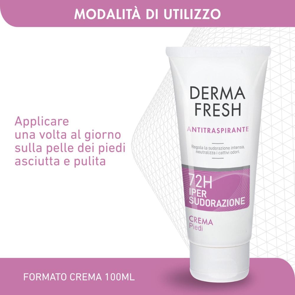 DERMAFRESH 72H IPERSUDORAZIONE PIEDI CREMA 100 ML