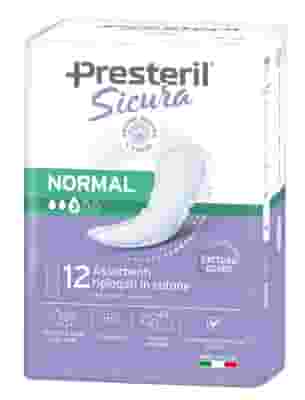 PRESTERIL SICURA ASSORBENTE INCONTINENZA NORMAL 12 PEZZI