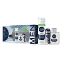 NIVEA MEN SENSITIVE KIT 2025 SCHIUMA BARBA 200 ML + BALSAMO BARBA 100 ML + DEO AID BLACK & WHITE ROLL ON 50 ML