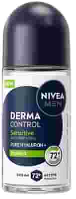 NIVEA MEN DEODORANTE DERMA CONTROL SENSITIVE 72 ORE ROLL-ON 50 ML