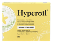 HYPEROIL GARZA 10X10CM 5 PEZZI LESIONI COMPLESSE