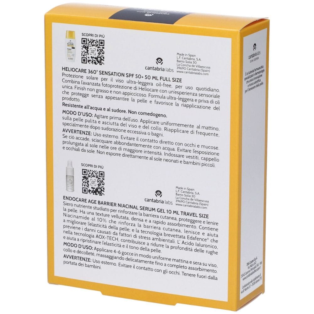 HELIOCARE 360 SENSATION 50 ML + ENDOCARE NIACINAL 10 ML