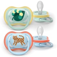 PHILIPS AVENT SUCCHIETTI AIR 0-6M VERDE CON FOGLIA AZZURRO CON LEOPARDO 2 PEZZI
