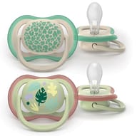 PHILIPS AVENT SUCCHIETTI AIR 6-18M FORI EXTRA LARGE DISEGNI FOGLIE 2 PEZZI