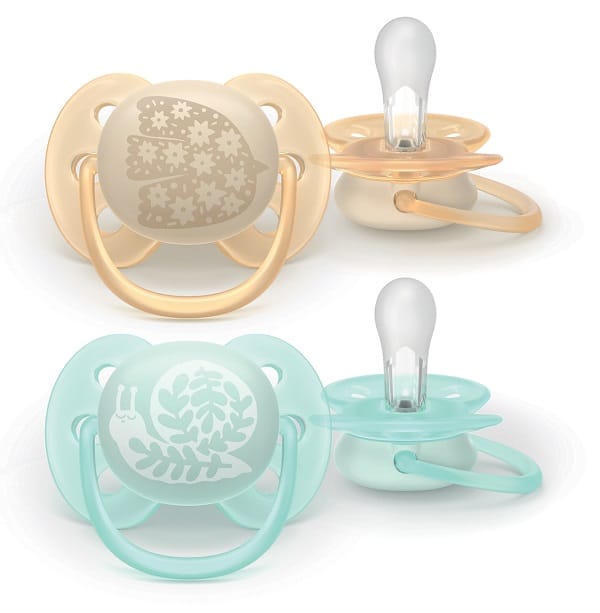 PHILIPS AVENT SUCCHIETTI SOFT 0-6M ROSA E AZZURRO CON DISEGNI 2 PEZZI