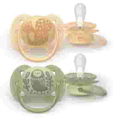 PHILIPS AVENT SUCCHIETTI SOFT 6-18M ARANCIONE E VERDE CON DISEGNI 2 PEZZI