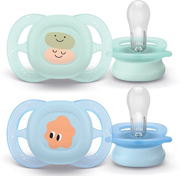PHILIPS AVENT SUCCHIETTI ULTRASTART 0-2M VERDE E AZZURRO CON DISEGNI 2 PEZZI