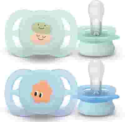PHILIPS AVENT SUCCHIETTI ULTRASTART 0-2M VERDE E AZZURRO CON DISEGNI 2 PEZZI