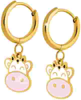 MJ POST 511 ORECCHINO DEFINITIVO MEDICAL JEWELS CERCHIO CON MUCCA