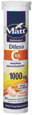 MATT DIFESA VIT C 1000 MG 20 COMPRESSE EFFERVESCENTI GUSTO ARANCIA SENZA GLUTINE SENZA ZUCCHERI CON EDULCORANTI