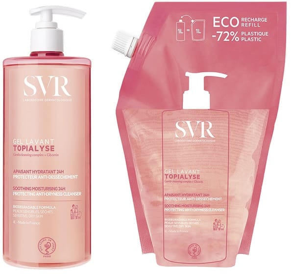 TOPIALYSE BIPACK GEL LAVANT 1 LITRO + GEL LAVANT REFILL 1 LITRO