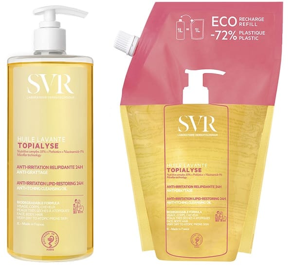 TOPIALYSE BIPACK HUILE LAVANTE 1 LITRO + 1 HUILE LAVANTE REFILL 1 LITRO