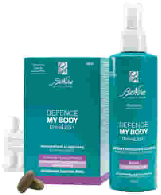 DEFENCE MY BODY DRENALEG+ KIT IN & OUT 1 DRENALEG+ 60 COMPRESSE + 1 DRENALEG+ SPRAY DEFATICANTE GAMBE 150 ML
