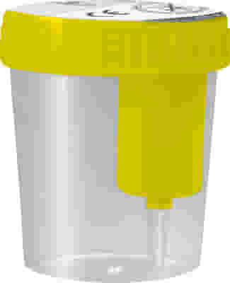 SILVER CROSS CONTENITORE URINA STERILE 120 ML TAPPO A VITE GIALLO
