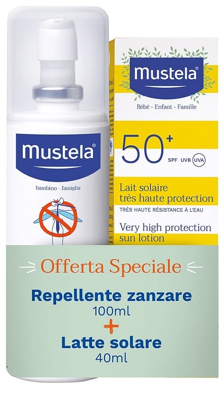 MUSTELA REPELLENTE ZANZARE 100 ML + SOLARE BABY SPRAY 40 ML