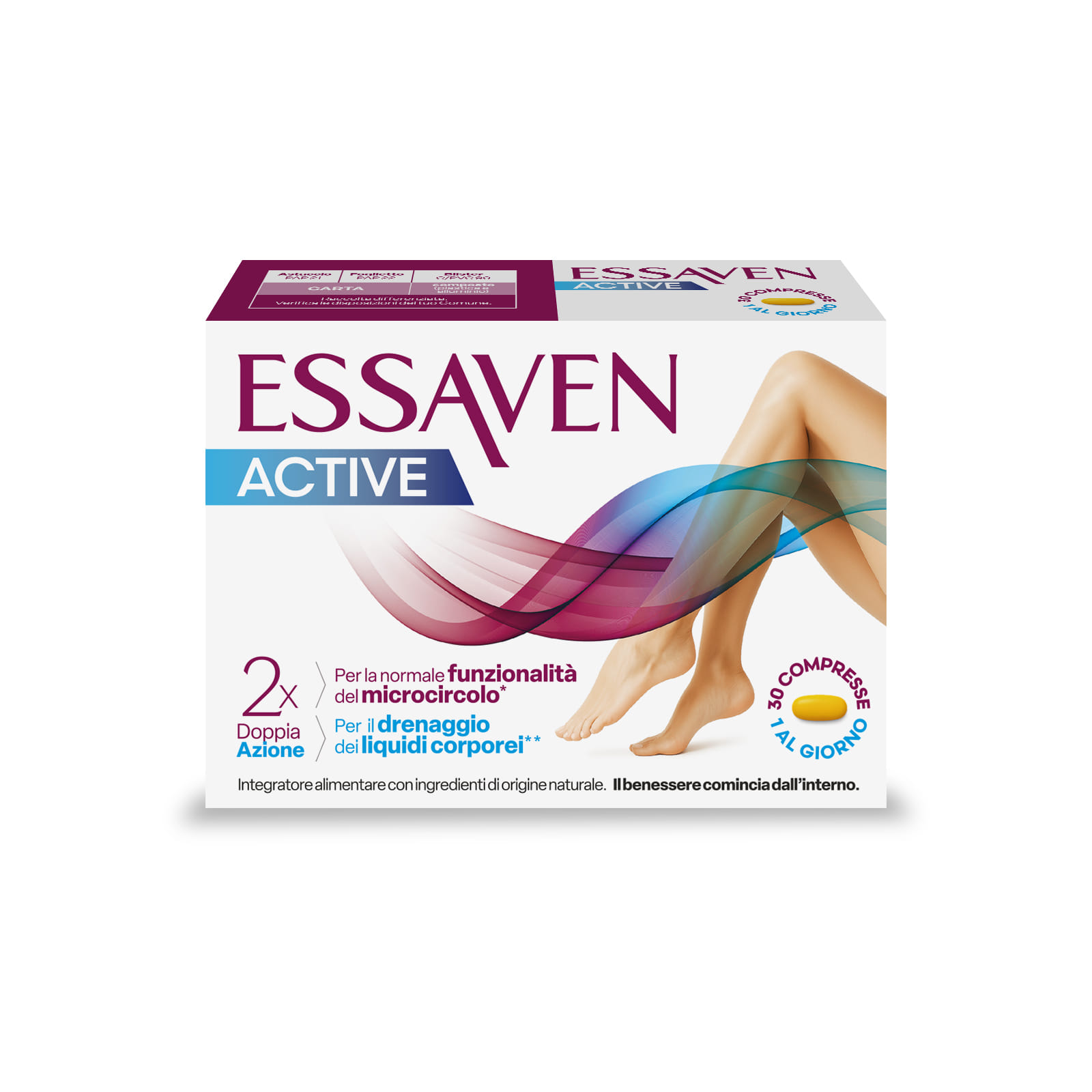 ESSAVEN ACTIVE 30 COMPRESSE RIVESTITE