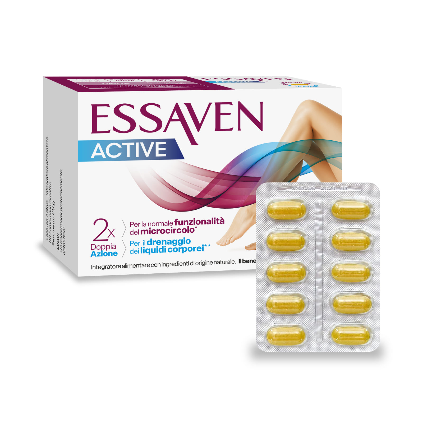 ESSAVEN ACTIVE 30 COMPRESSE RIVESTITE