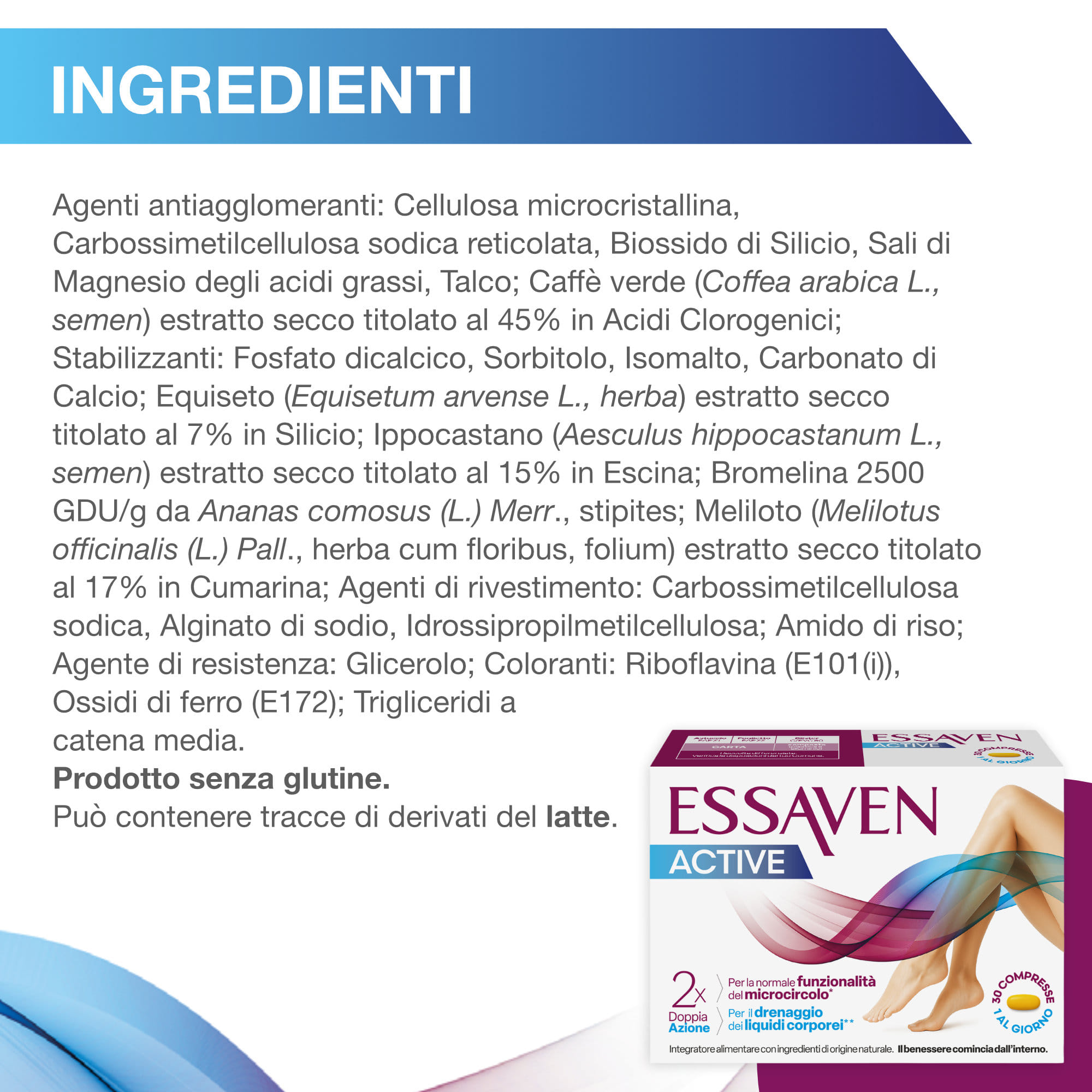 ESSAVEN ACTIVE 30 COMPRESSE RIVESTITE