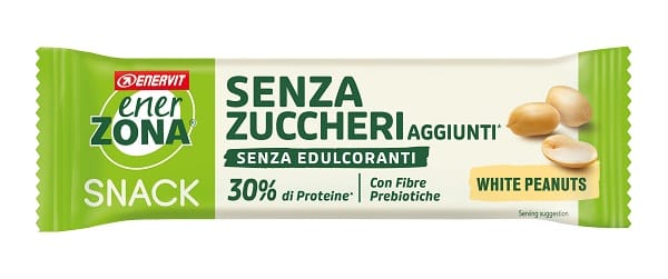 ENERZONA SNACK ARACHIDI COPERTURA BIANCA AL LATTE SENZA ZUCCHERI AGGIUNTI 33 G