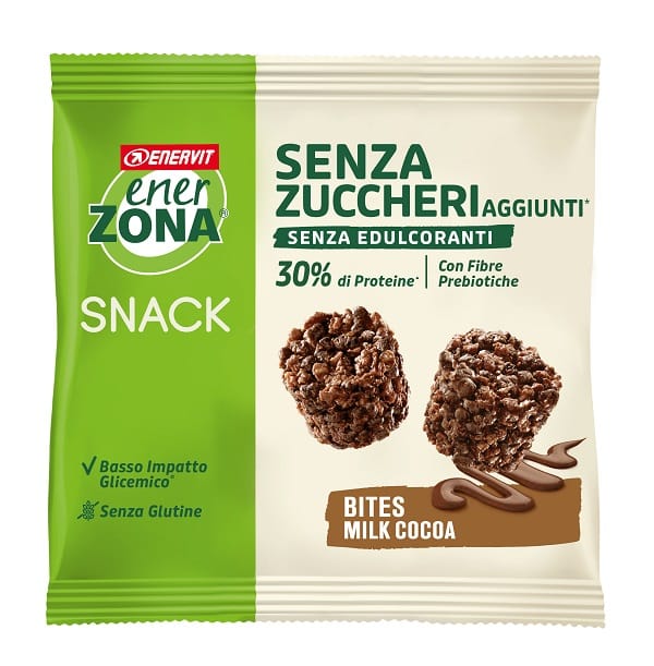 ENERZONA BITES MILK CHOCO SENZA ZUCCHERI AGGIUNTI 24 G