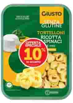 GIUSTO SENZA GLUTINE TORTELLONI RICOTTA E SPINACI 250 G TAGLIO PREZZO -10% GIUSTO SENZA GLUTINE TORTELLONI RICOTTA E SPINACI 250 G TAGLIO PREZZO -10%