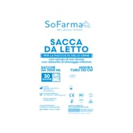 SACCA URINA SOFARMAPIU' 2 LITRI CON VALVOLA DI NON RITORNO RUBINETTO DRENAGGIO INFERIORE TUBO 130 CM 30 PEZZI