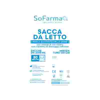 SACCA URINA SOFARMAPIU' 2 LITRI CON VALVOLA DI NON RITORNO RUBINETTO DRENAGGIO INFERIORE TUBO 130 CM 30 PEZZI