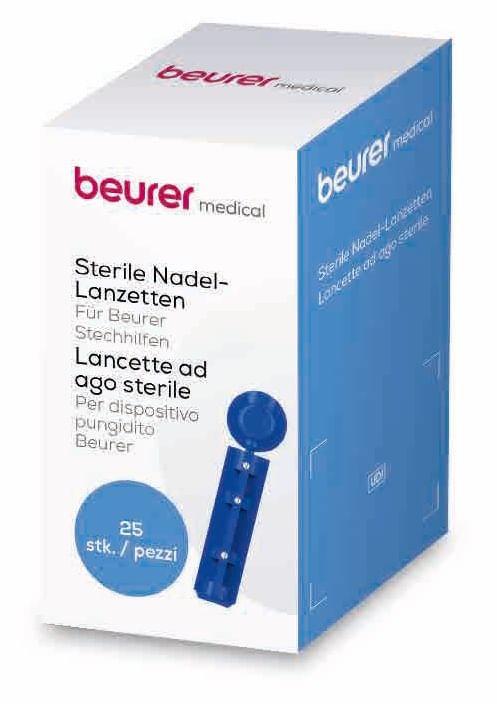 Lancette Pungidito Beurer Ago Sterile Gauge 28 25 Pezzi-image