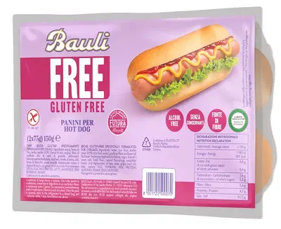 BAULI FREE PANINI HOT DOG 2 PEZZI DA 75 G BAULI FREE PANINI HOT DOG 2 PEZZI DA 75 G