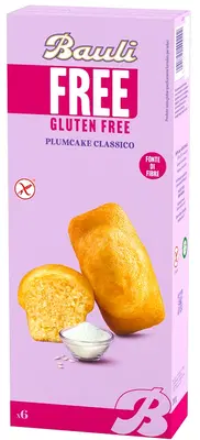 BAULI FREE PLUMCAKE CLASSICO 6 PEZZI DA 35 G BAULI FREE PLUMCAKE CLASSICO 6 PEZZI DA 35 G
