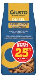GIUSTO DIABEL FUSILLI 400 G TAGLIO PREZZO -25%