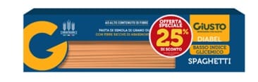 GIUSTO DIABEL SPAGHETTI 400 G TAGLIO PREZZO -25%