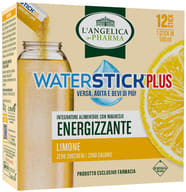 L'ANGELICA WATERSTICK PLUS ENERGIZZANTE TE AL LIMONE 12 STICK ZERO ZUCCHERI SENZA GLUTINE NATURALMENTE PRIVO DI LATTOSIO