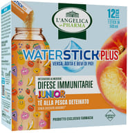 L'ANGELICA WATERSTICK PLUS JUNIOR DIFESE IMMUNITARIE TE ALLA PESCA DETEINATO 12 STICK ZERO ZUCCHERI SENZA GLUTINE NATURALMENTE PRIVO DI LATTOSIO