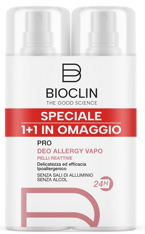 BIOCLIN DEODORANTE PRO ALLERGY VAPO 2 PEZZI 100 ML BIPACK