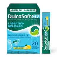 DULCOSOFT GO 20 BUSTINE DA 20 ML GUSTO LIMONE SENZA ZUCCHERO SENZA GLUTINE SENZA LATTOSIO