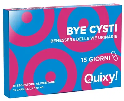 QUIXY FARMACIA BYE CISTY-DIFESA INFEZIONI URINARIE 15 CAPSULE QUIXY FARMACIA BYE CISTY-DIFESA INFEZIONI URINARIE 15 CAPSULE