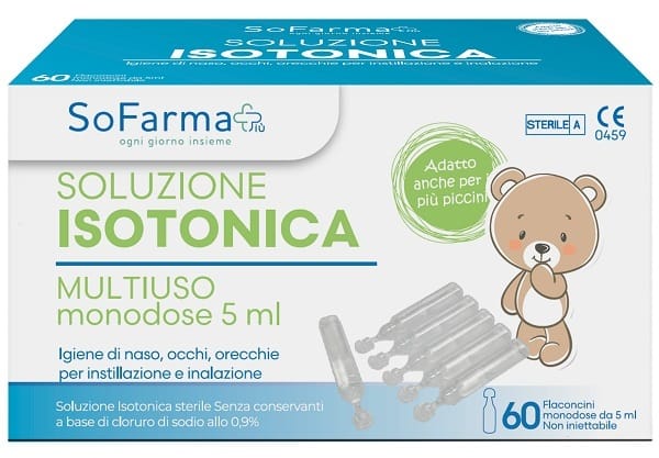 Soluzione Salina 0,9% 60 Flaconi 5 Ml Sofarmapiu'-image