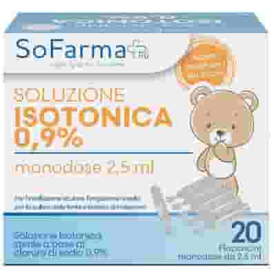 SOLUZIONE SALINA 0,9% 20 FLACONI 2,5 ML SOFARMAPIU'