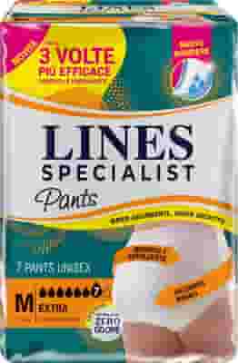 PANNOLONE PER INCONTINENZA LINES SPECIALIST PANTS EXTRA UNISEX M 7 PEZZI