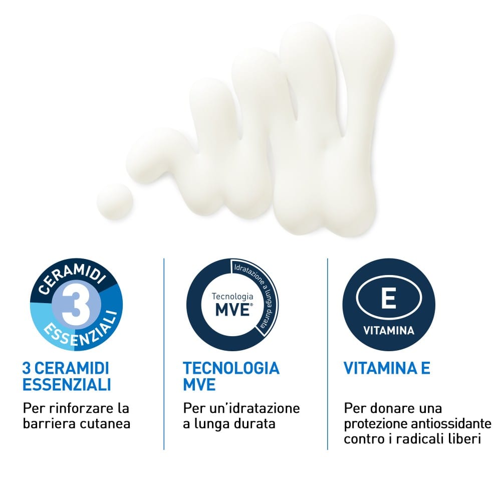 CeraVe Fluido Protezione Solare Idratante Invisibile SPF50, protezione alta, texture leggera invisibile sulla pelle, per pelle da normale a secca, 50ml
