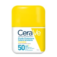 CeraVe Fluido Protezione Solare Idratante Invisibile SPF50, protezione alta, texture leggera invisibile sulla pelle, per pelle da normale a secca, 50ml