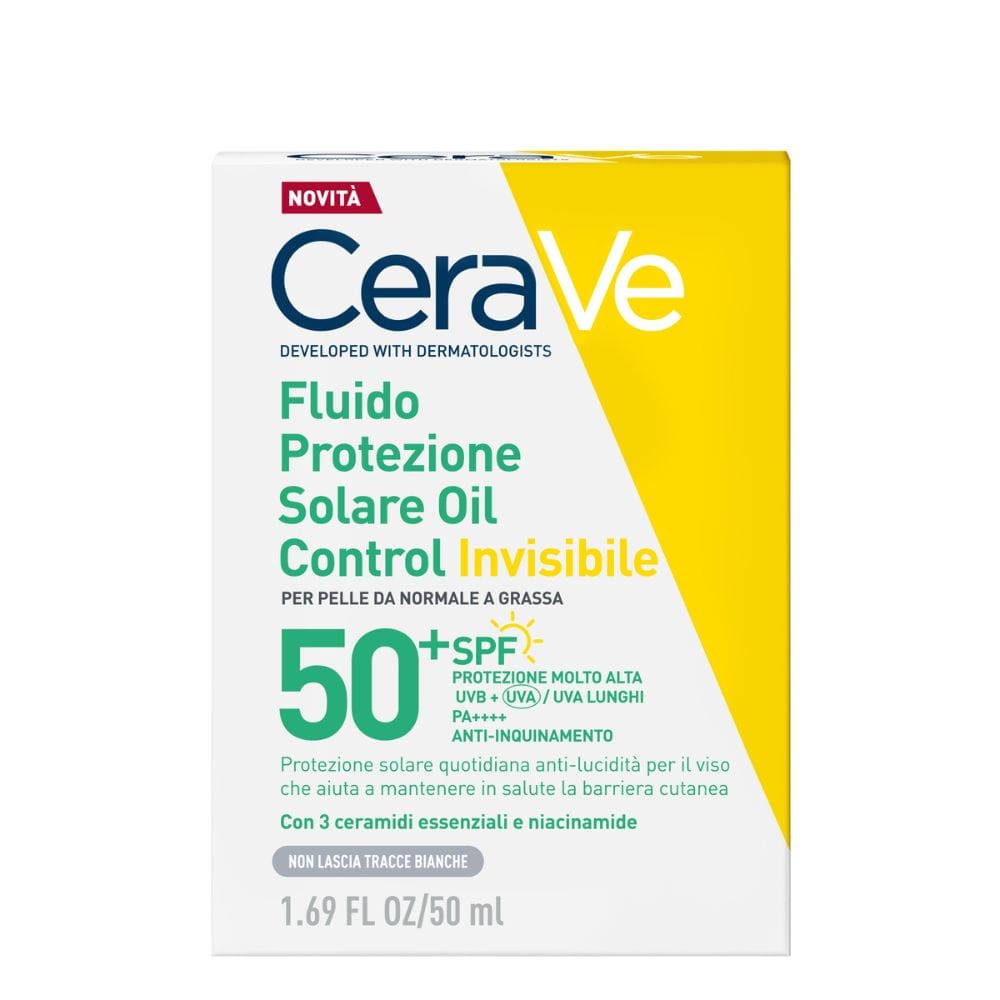 CERAVE FLUIDO PROTEZIONE SOLARE OIL CONTROL INVISIBILE SPF50+ 50 ML