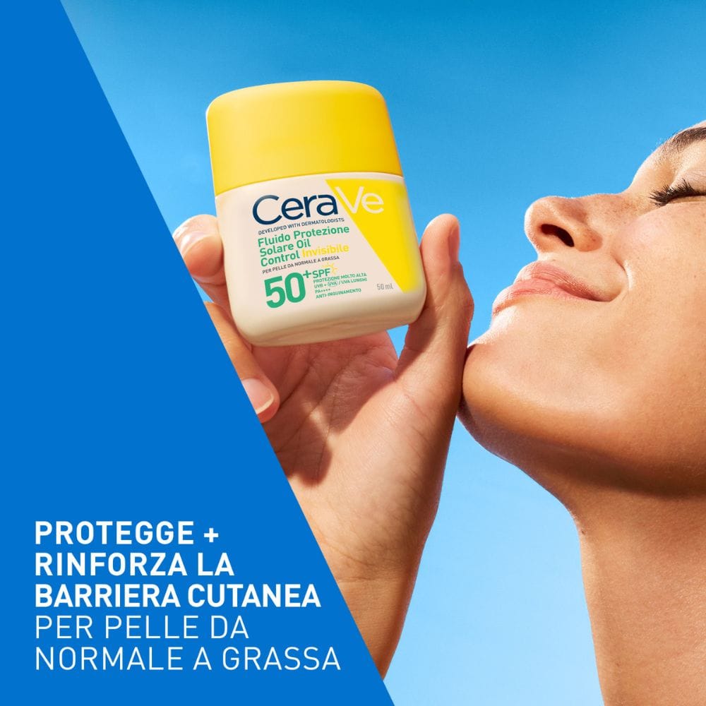 CERAVE FLUIDO PROTEZIONE SOLARE OIL CONTROL INVISIBILE SPF50+ 50 ML
