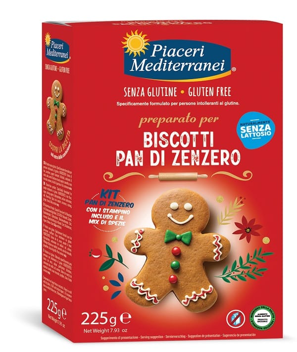 PIACERI MEDIT PREPARATO BISCOTTI PAN DI ZENZERO 225 G