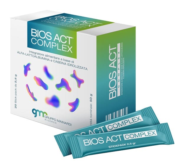 BIOS ACT COMPLEX 20 STICK PACK 2,5 G CONTIENE DERIVATI DEL LATTE
