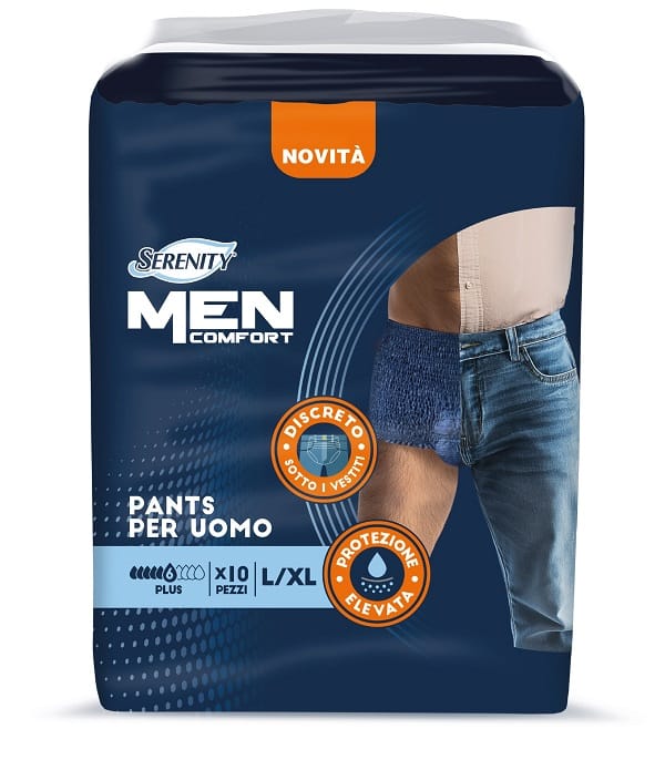 PANNOLONE A MUTANDINA SERENITY MEN COMFORT PLUS L/XL 10 PEZZI