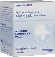 MICROCLISMA RETTALE GLICEROLO BENESSERE 6 PEZZI 9 G