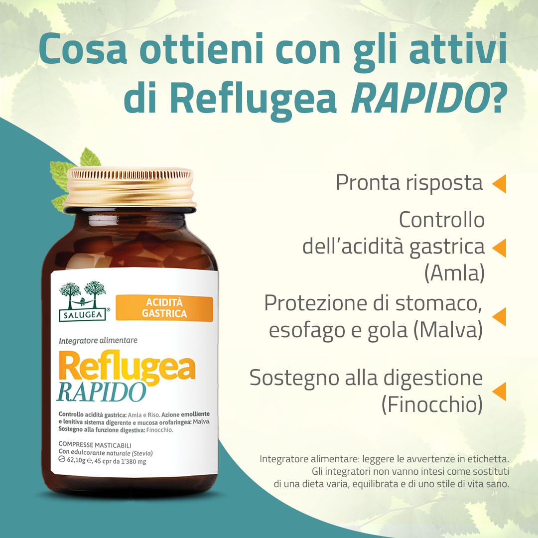 REFLUGEA RAPIDO SALUGEA 45 COMPRESSE MASTICABILI DA 1380 MG